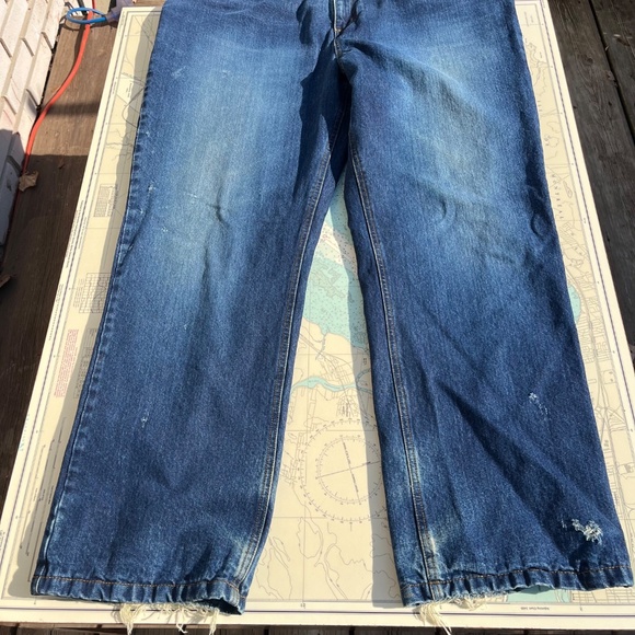 Nevada Dark Wash Fleece Lined Jeans 44 x 34 - Picture 9 of 9